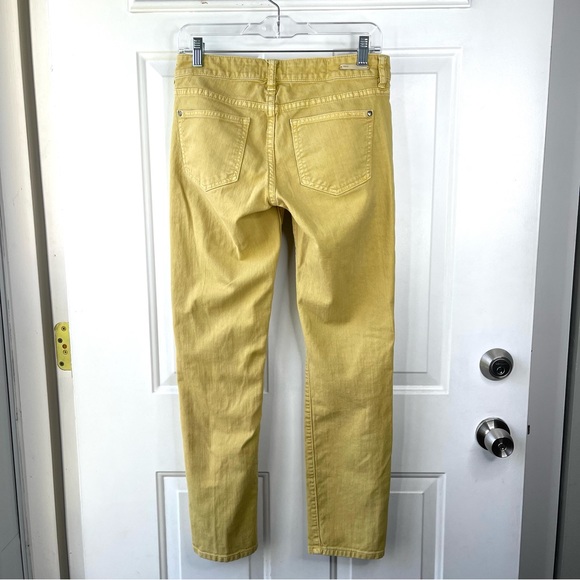 Anthropologie Pilcro and the Letterpress Mustard Yellow Skinny Jeans Size 28 - Picture 7 of 7